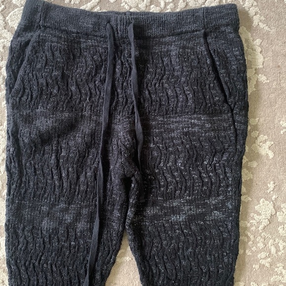 Free People Road Trip Jogger M knit pants leggings textured drawstring‎ waist - Picture 6 of 14